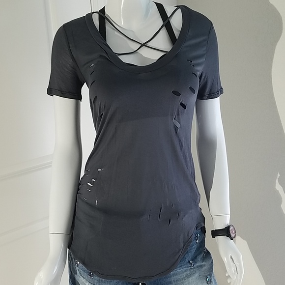 PPLA Charcoal Burnt Out Tee - Picture 5 of 8